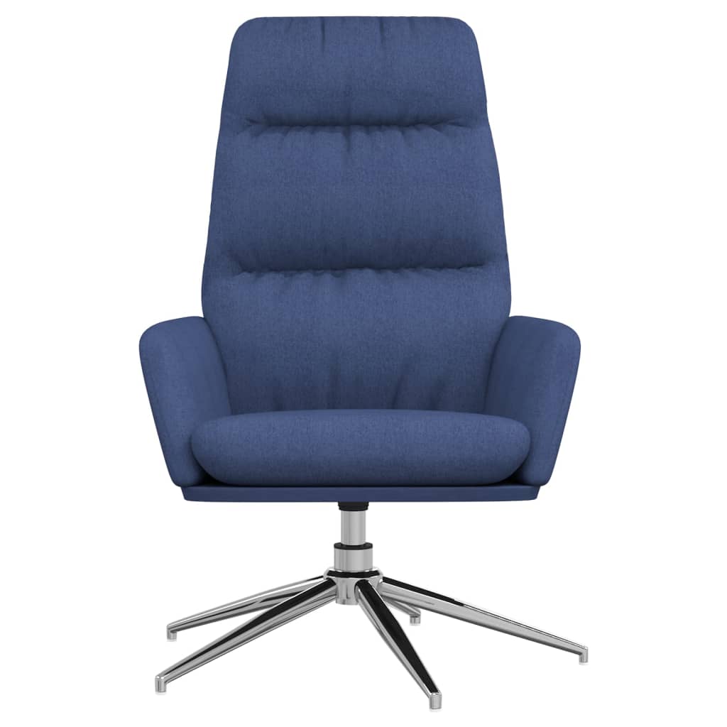 vidaXL Relaxstoel stof blauw