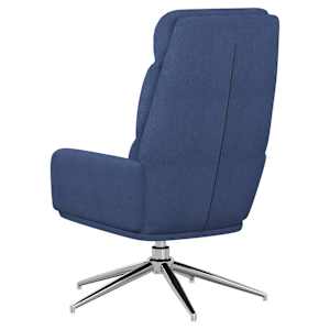 Relaxační křeslo modré textil - obrázek 5