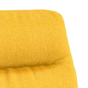 Relaxační křeslo hořčicově žluté textil - obrázek 6