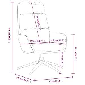 Relaxační křeslo hořčicově žluté textil - obrázek 8