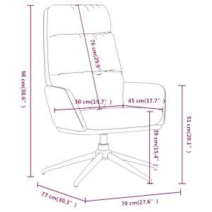Relaxační křeslo taupe textil - obrázek 8