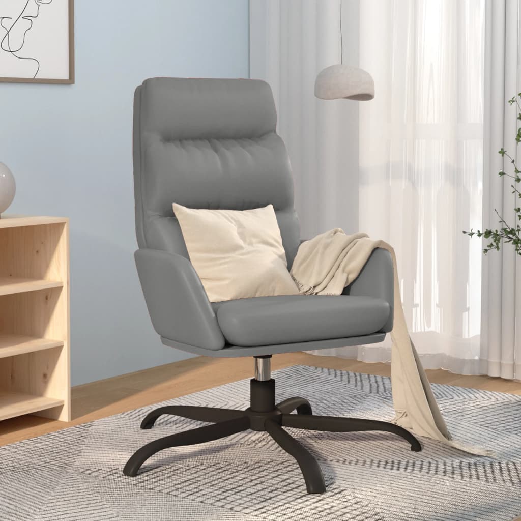 vida XL Relaxsessel Grau Kunstleder