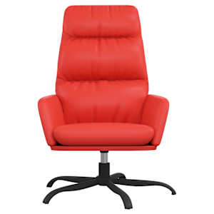 vidaXL Chaise de relaxation Rouge Similicuir