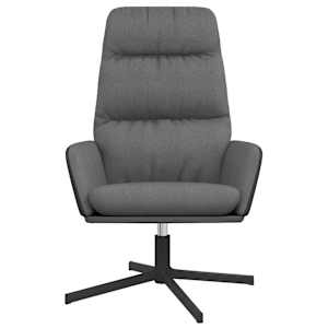 Relaxační křeslo světle šedé textil - obrázek 3