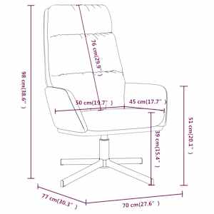 Relaxační křeslo světle šedé textil - obrázek 9