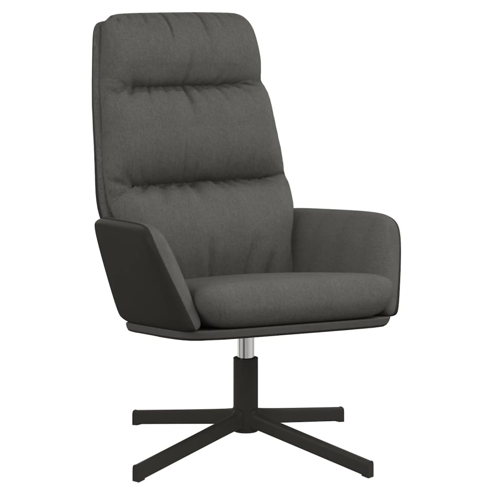 vidaXL Relaxační křeslo tmavě šedé textil