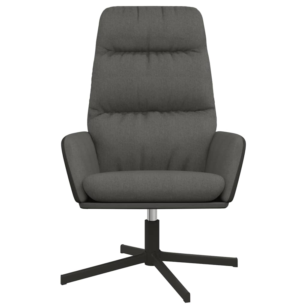 vidaXL Scaun de relaxare, gri închis, material textil