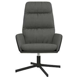 Relaxační křeslo tmavě šedé textil - obrázek 3