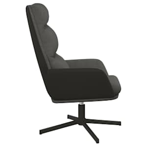Relaxační křeslo tmavě šedé textil - obrázek 4