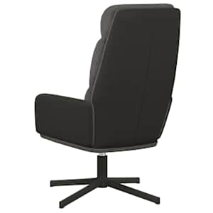 Relaxační křeslo tmavě šedé textil - obrázek 5