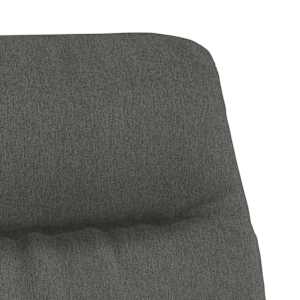Relaxační křeslo tmavě šedé textil - obrázek 6