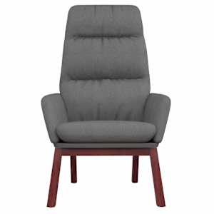 Relaxační křeslo světle šedé textil - obrázek 3