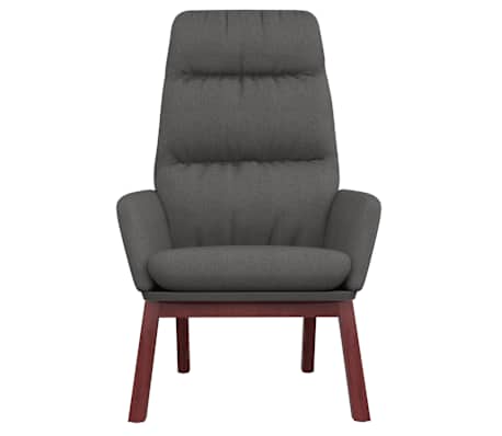 vidaXL Relaxstoel stof donkergrijs