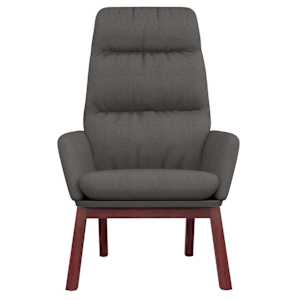 Relaxační křeslo tmavě šedé textil - obrázek 3