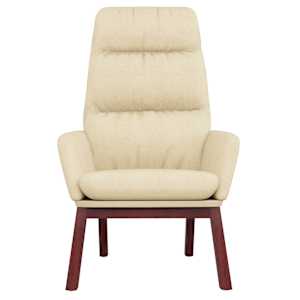 Relaxační křeslo krémové textil - obrázek 3