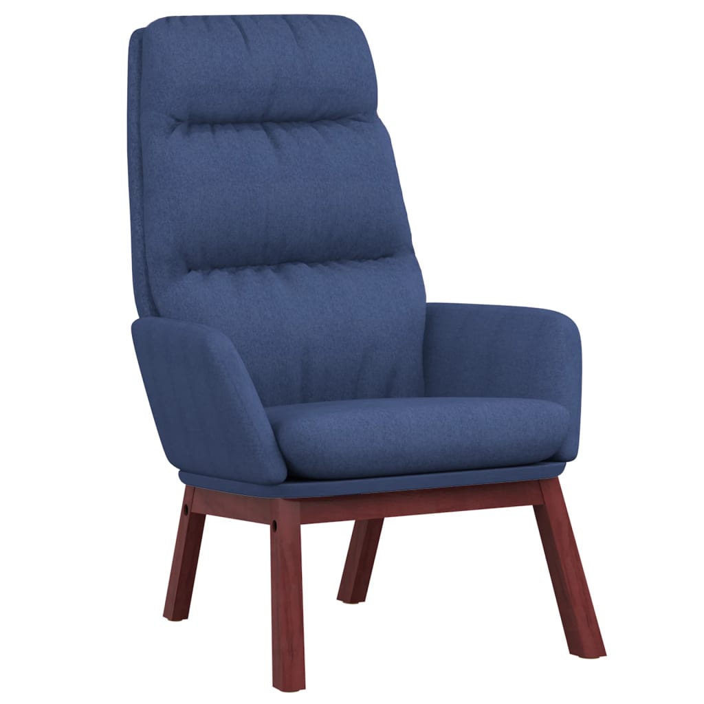 vidaXL Relaxační křeslo modré textil