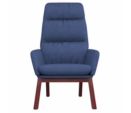 vidaXL Chaise de relaxation Bleu Tissu