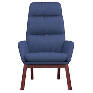 Relaxační křeslo modré textil - obrázek 3