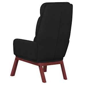 Relaxační křeslo černé textil - obrázek 5