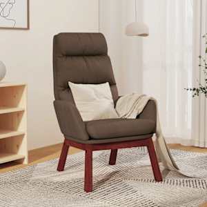 Relaxační křeslo taupe textil - obrázek 1