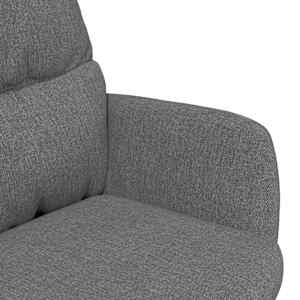 Relaxační křeslo světle šedé textil - obrázek 6
