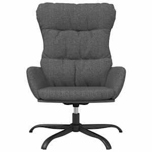 Relaxační křeslo tmavě šedé textil - obrázek 3