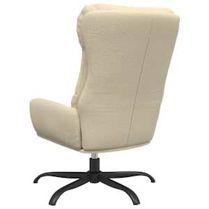 Relaxační křeslo krémové textil - obrázek 5
