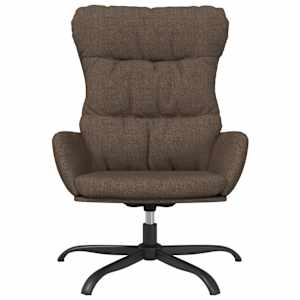 vidaXL Chaise de relaxation Marron Tissu