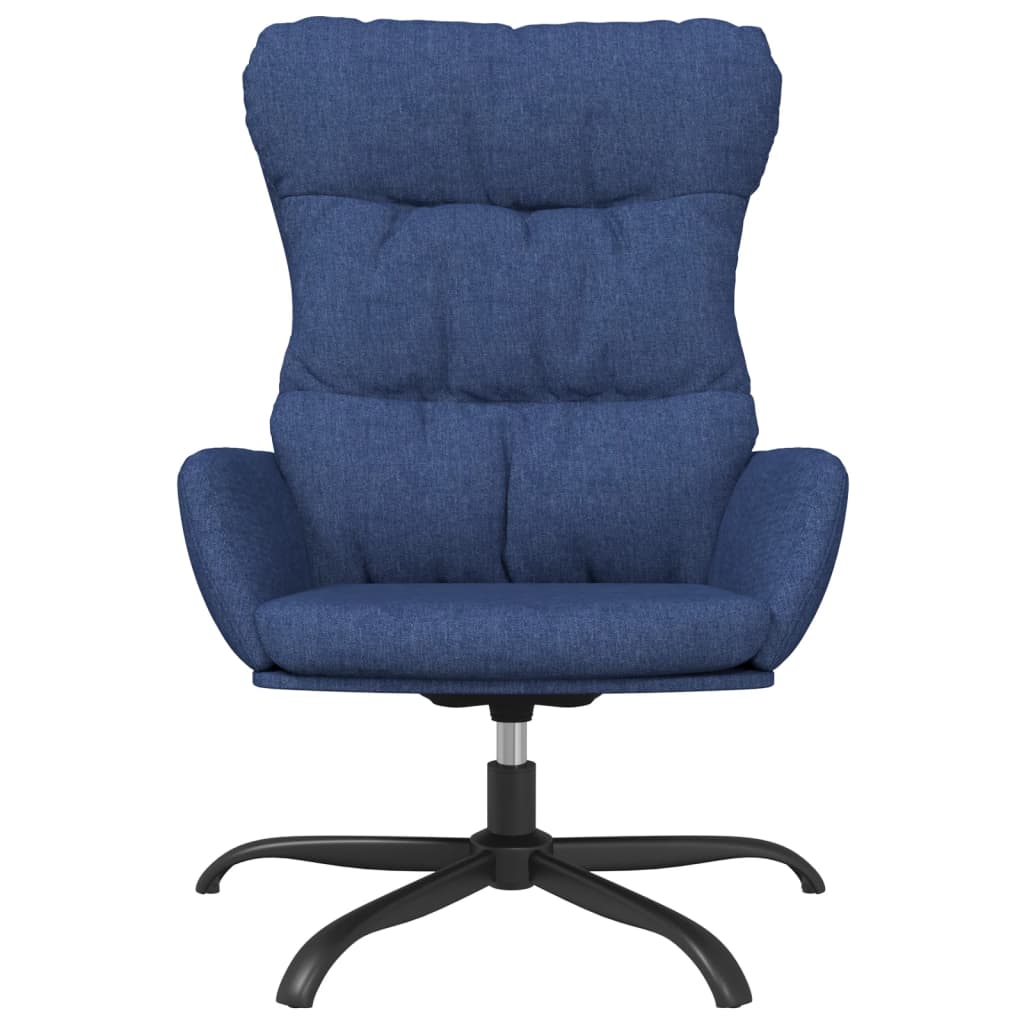 vidaXL Chaise de relaxation Bleu Tissu