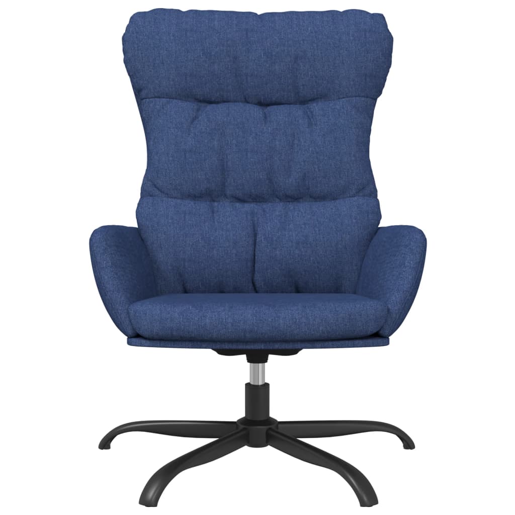 vidaXL Relaxstoel stof blauw