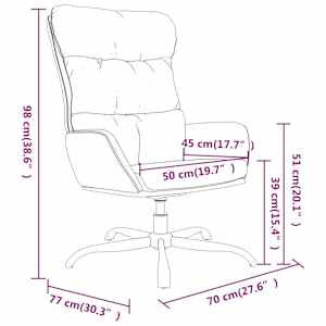 Relaxační křeslo modré textil - obrázek 8