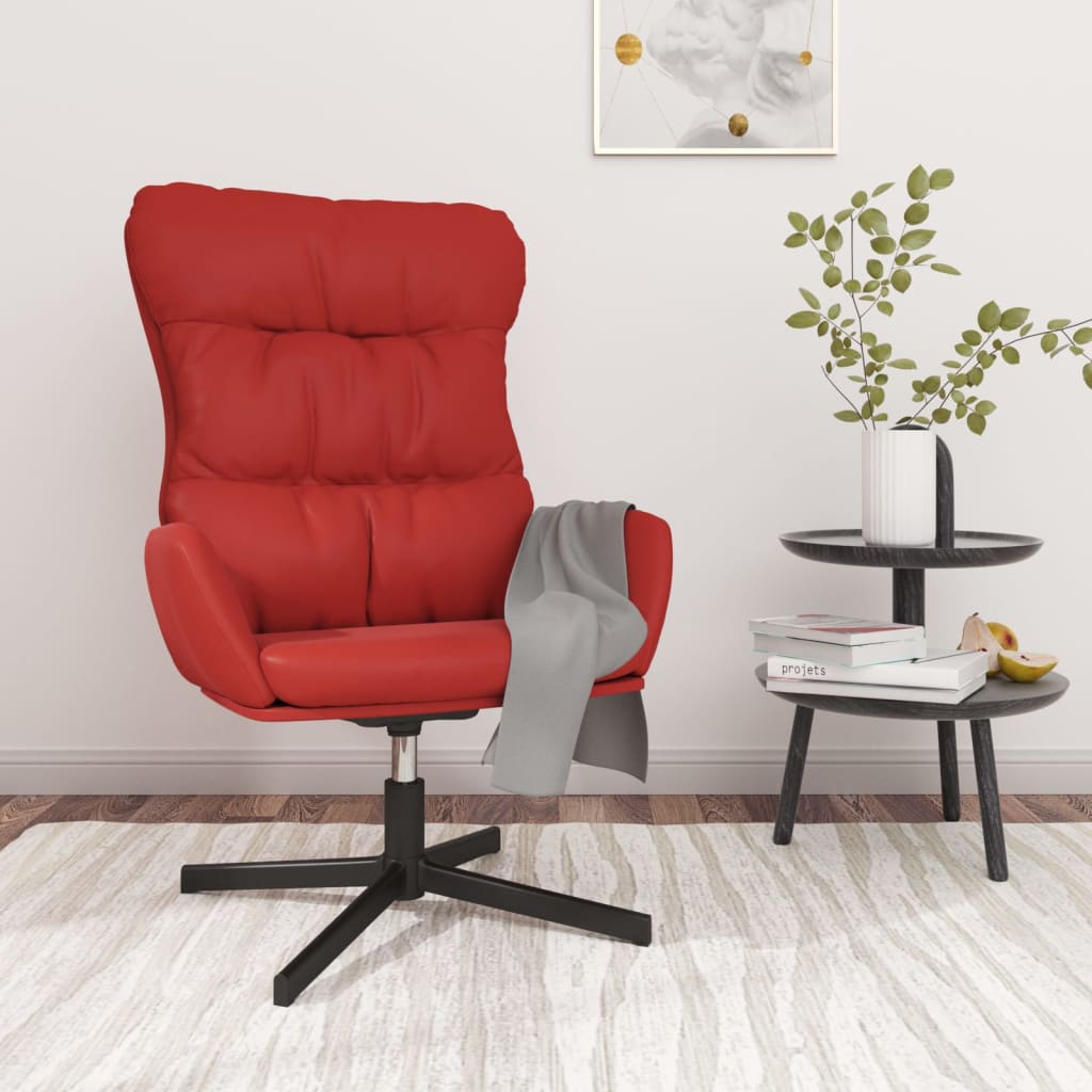 vida XL Relaxsessel Weinrot Kunstleder