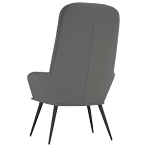 Relaxační křeslo tmavě šedé samet - obrázek 5