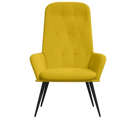 vidaXL Relaxstoel fluweel mosterdgeel