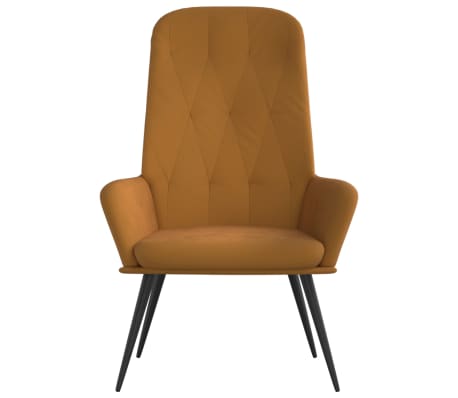 vidaXL Vilstol brun sammet