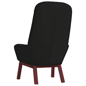 Relaxační křeslo černé samet - obrázek 5