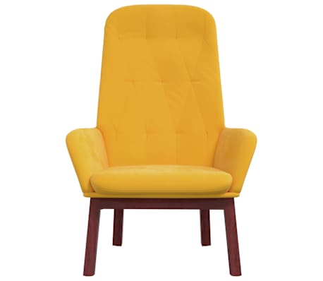 vidaXL Scaun de relaxare, galben muștar, catifea