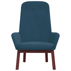 vidaXL Chaise de relaxation Bleu Velours