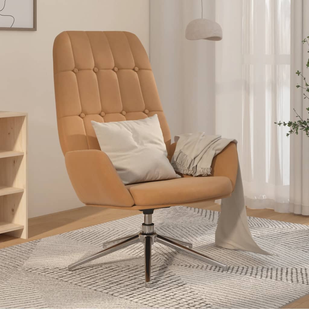 Chaise de relaxation Taupe Similicuir daim
