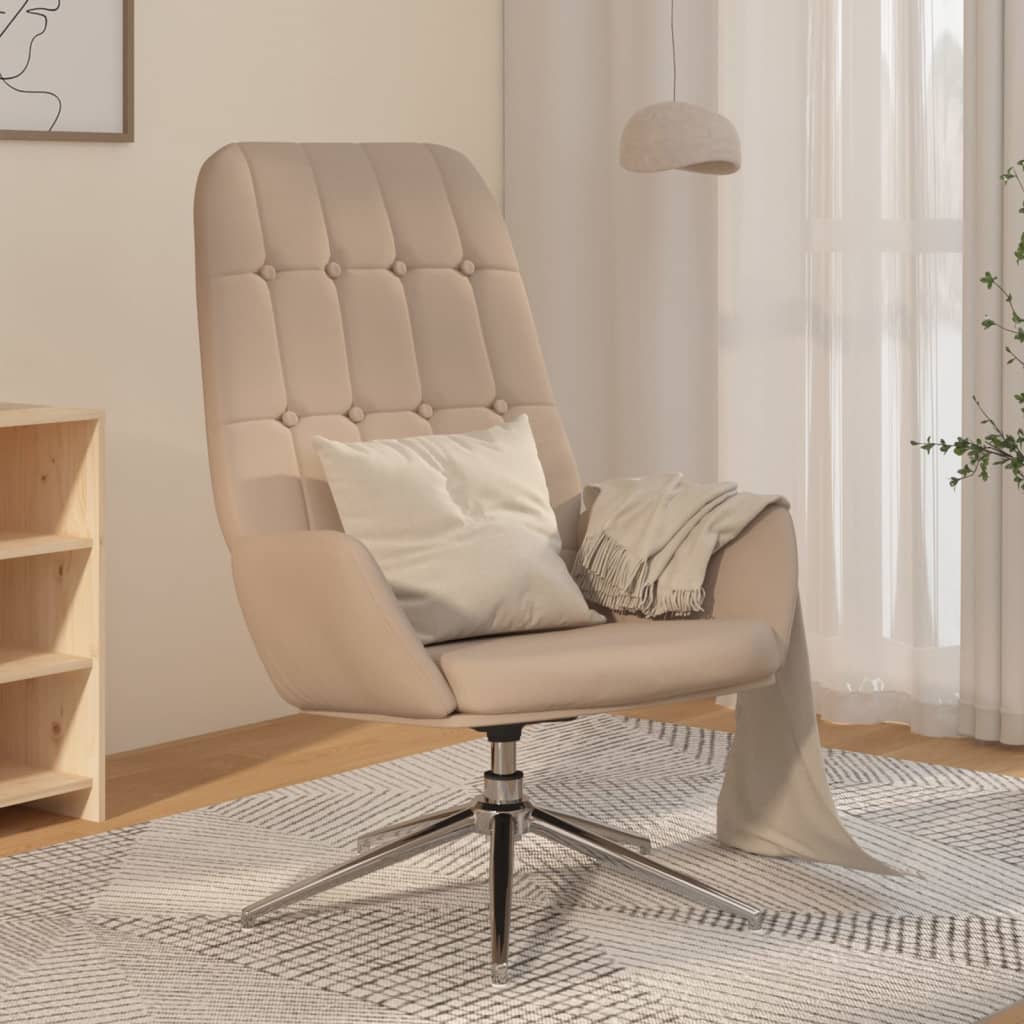 vida XL Relaxsessel Hellgrau Wildleder-Optik