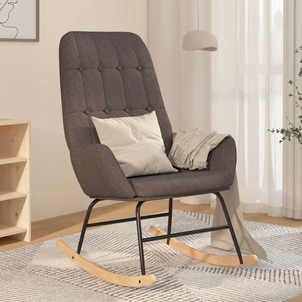 vidaXL Fotel bujany, ciemnoszary, tapicerowany tkanin�