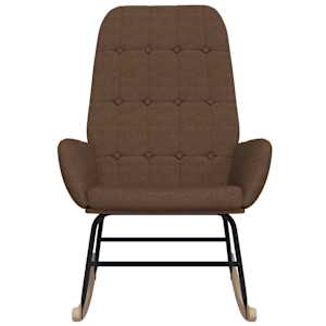 vidaXL Supama kėdė, rudos spalvos, audinys