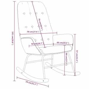 Houpací křeslo hořčicově žluté textil - obrázek 8
