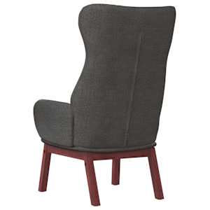 Relaxační židle tmavě šedá textil - obrázek 5