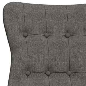 Relaxační židle tmavě šedá textil - obrázek 6