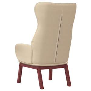 Relaxační židle krémová textil - obrázek 5