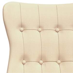 Relaxační židle krémová textil - obrázek 6