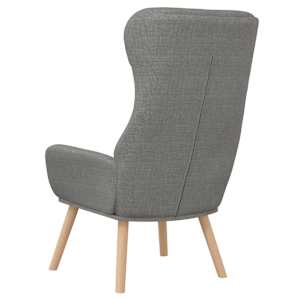 Relaxační křeslo světle šedé textil - obrázek 5