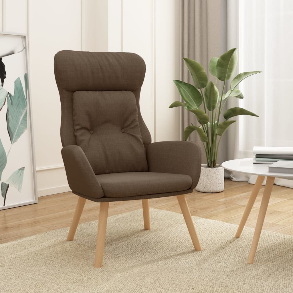 vida XL Relaxsessel Braun Stoff