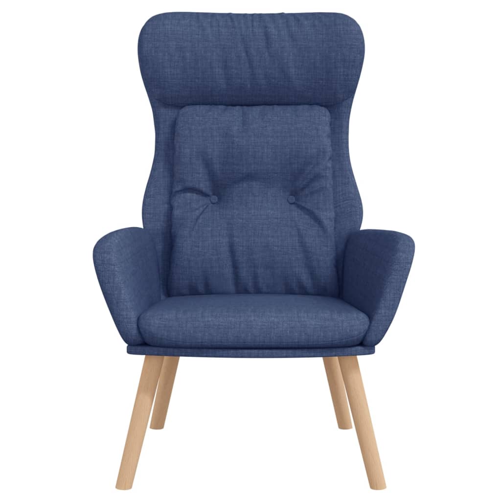 vidaXL Scaun de relaxare, albastru, material textil